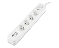Listwa zasilająca EVER PROTECT 4PL 1A1C USB T/LZ12-PRO015/1000